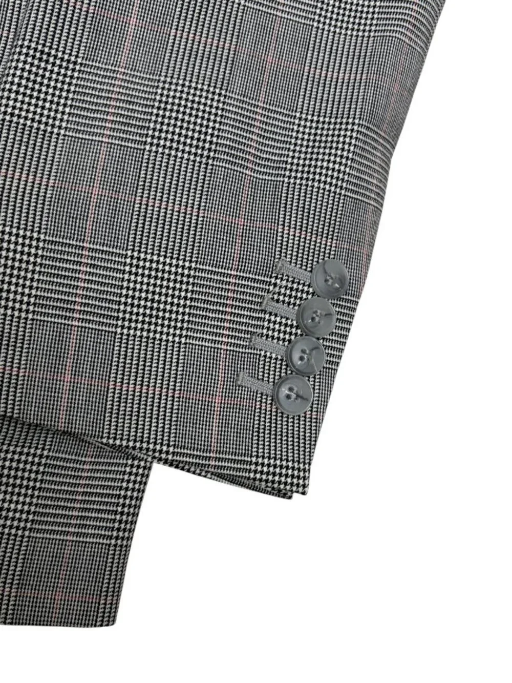GIOVANNI Vintage Blazer Sport Coat Plaid Check Luxury Business Jacket Mens 46R
